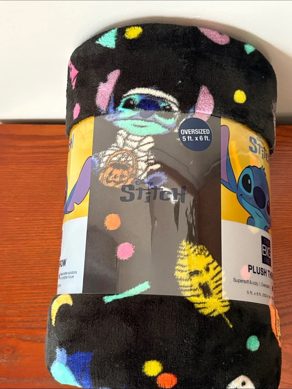 Disney Stitch Halloween Oversized Super Soft Plush Throw Blanket